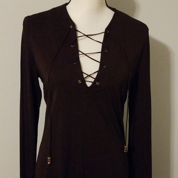 A.B.S. by Allen Schwartz lace up dress - Picture 2 of 5